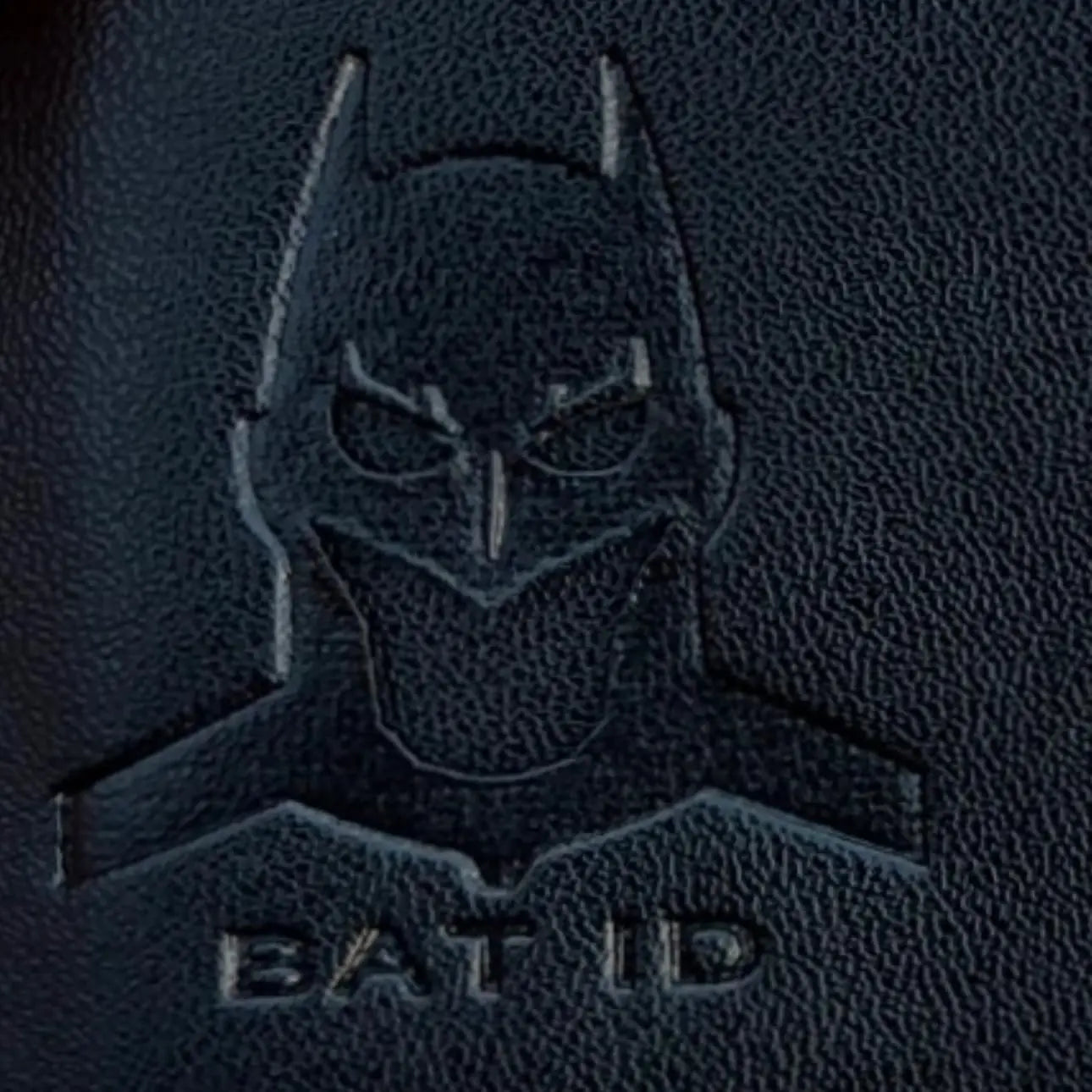 Sleek Leather Card Holder with Superhero Gift