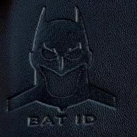 Sleek Leather Card Holder with Superhero Gift