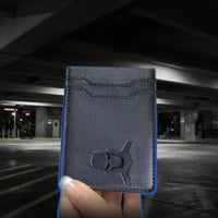 Sleek Leather Card Holder with Superhero Gift